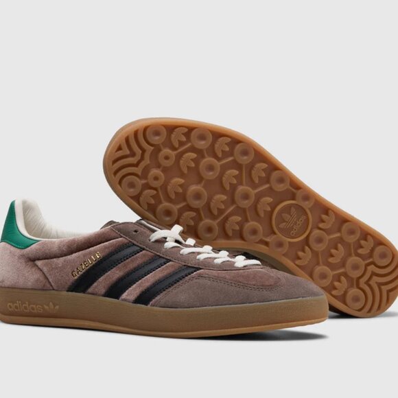 adidas Originals GAZELLE INDOOR JP7784 Earth Strata / Core Black Mens Sz 13 NEW - Picture 12 of 13